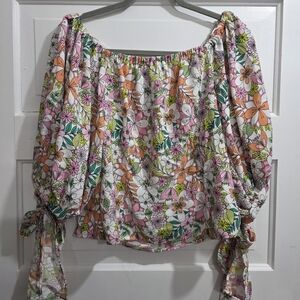 Floral Off-Shoulder Women's Top